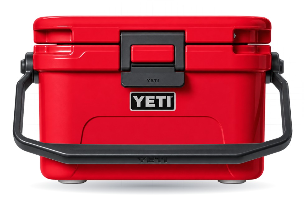 Red YETI hard cooler — the daily prize